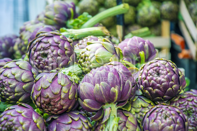 Group of artichokes