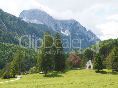 Kapelle im Wald bei Mittenwald