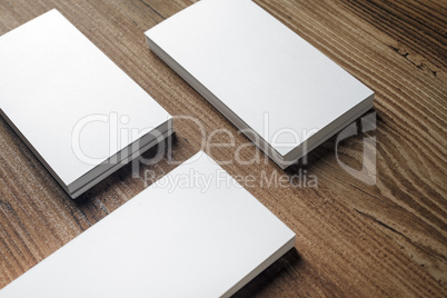 Blank business cards