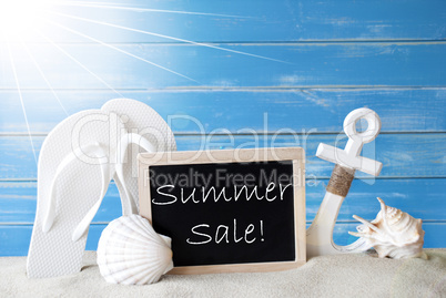 Sunny Card With Text Summer Sale