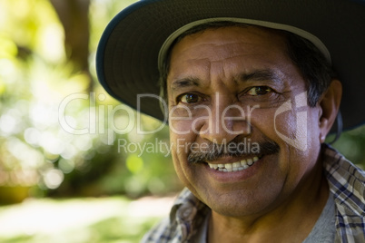 Senior man at the park