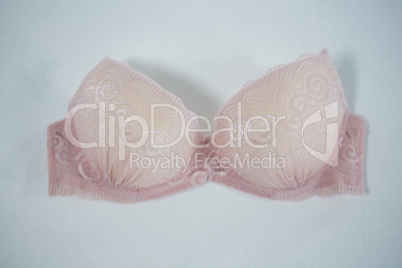 High angle view of pink bra