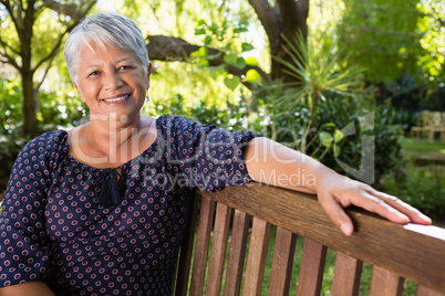 Senior woman at the park