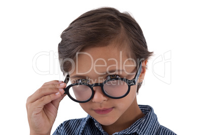 Portrait of boy in spectacles