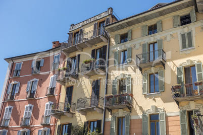 Fassade in Verbania, Italien