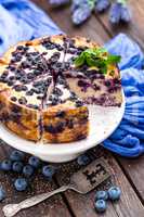 Blueberry cheesecake