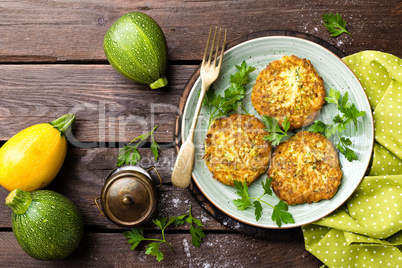 Vegetable zucchini pancakes