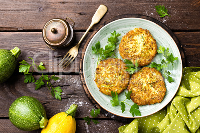 Vegetable zucchini pancakes