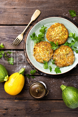 Vegetable zucchini pancakes