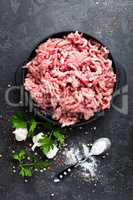 Mincemeat, minced or ground meat