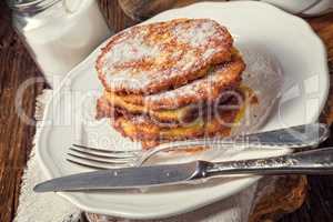 sweetened potato pancakes