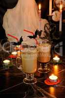Milk Coffee Cocktail in Glass-Irish for Halloween