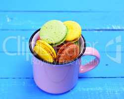 Almond biscuit in a mug