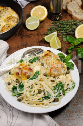 Spaghetti with meatballs