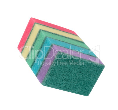 many foam rubber  sponge