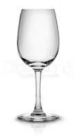 Empty wine glass for white wine