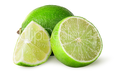 Several pieces of lime