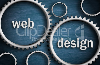 Web Design - Cogwheel Business Concept