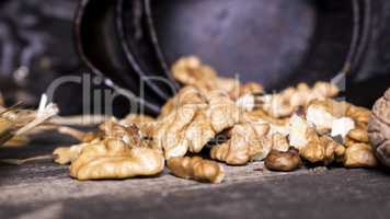 Walnuts and hand walnuts grinder