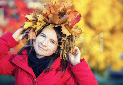 Woman in autumn