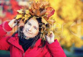 Woman in autumn