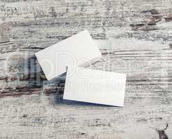 White business cards