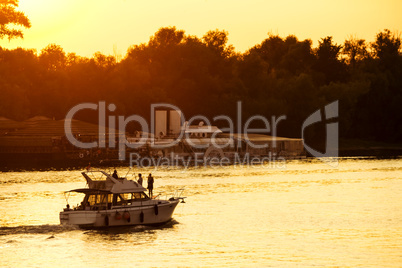 Sunset at the river