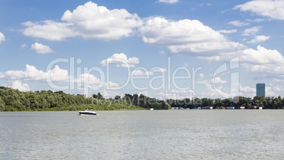 River Danube in Belgrade Serbia