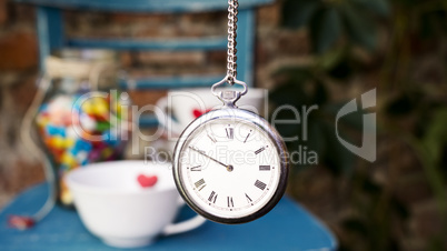 Vintage pocket watch hanging