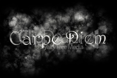 Carpe diem 3D Render - latin phrase means Capture the moment