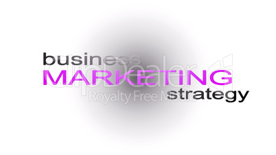 Marketing Business Strategy Word Cloud Text Concept