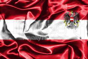 Austrian National Flag With Coat Of Arms