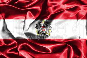 Austrian National Flag With Coat Of Arms