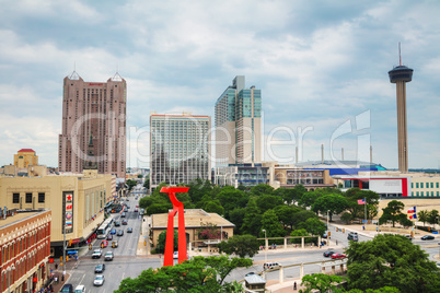 San Antonio aerial view