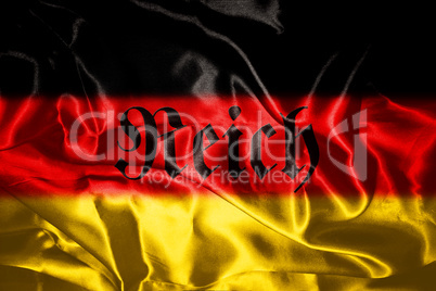 German flag blowing in the wind