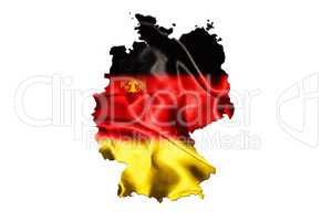 German Map with national flag