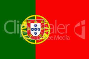 Portugal National Flag 3D illustration