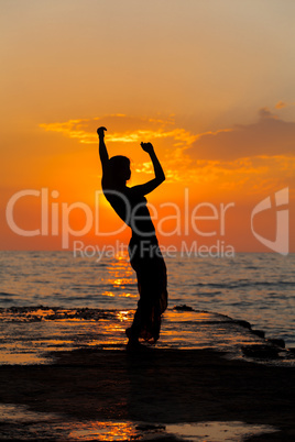 Dance at sunset