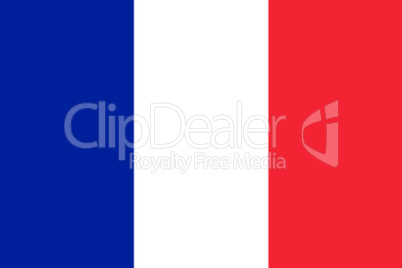 French National Flag 3D illustration