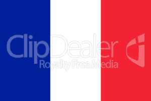 French National Flag 3D illustration