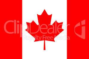 Canadian National Flag 3D Rendering
