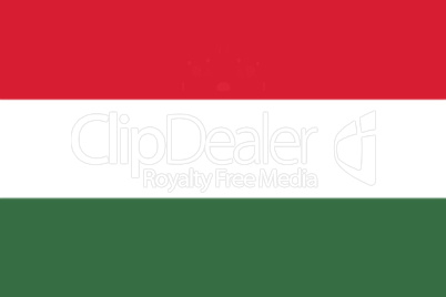 Hungarian National Flag 3D illustration