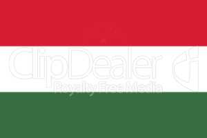 Hungarian National Flag 3D illustration