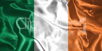 St. Patrick's Day. Flag Of Ireland 3D illustration