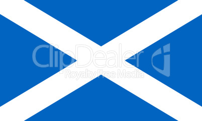Flag Of Scotland 3D illustration