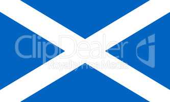 Flag Of Scotland 3D illustration
