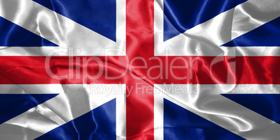 Great Britain Flag King's Colours. Civil and State Ensign 3D ill
