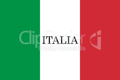 Italy Flag. Official colors and proportion. National Flag of Ita