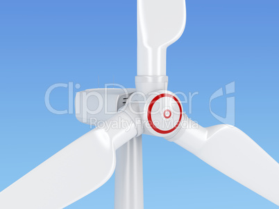 Close-up of wind turbine