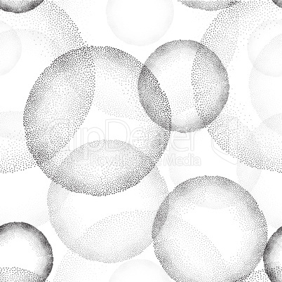 Abstract dot pattern. Spotted linear ornamental texture. Geometr